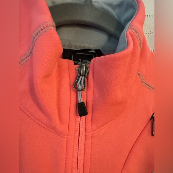 The North Face Soft Shell Fleece Jacket Salmon/Peach/Pink Size Medium - Picture 4 of 9